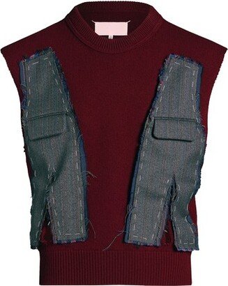 Décortiqué knit gilet-AA