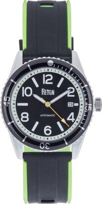 Men Gage Rubber Watch - Silver/Black, 42mm - Silver/black