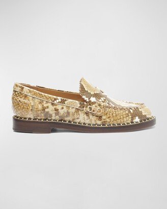 Christie Embossed Penny Loafers