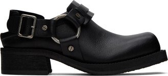 Black Buckle Loafers