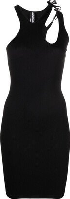 ANDREĀDAMO Ribbed Asymmetric Sleeveless Dress-AA