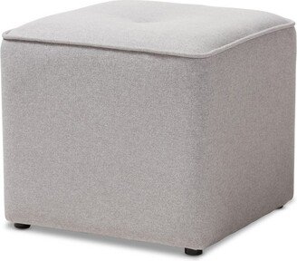 Corinne Modern and Contemporary Fabric Upholstered Ottoman