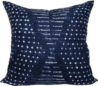 Thibaut Mali Pillow Cover - Anna French in Navy Solid Ivory Back All