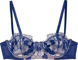 Metallic Foil Balconette Bra