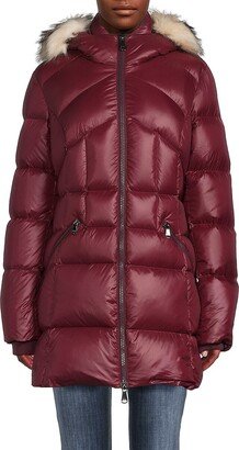 Ares Faux Fur Trim Hooded Puffer Jacket