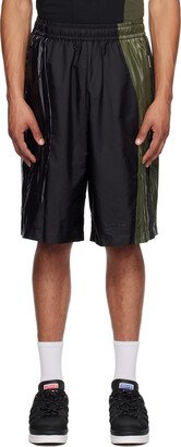 Moncler x adidas Originals Black & Khaki Shorts