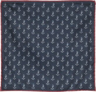 Anchor-Print Silk Scarf