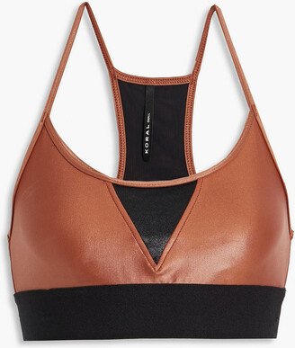 Trifecta two-tone stretch sports bra