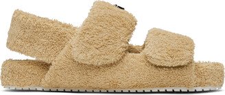 Beige Logo Sandals