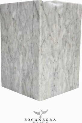 Beautiful White Marble Cremation Urn For Human Or Pet Ashes, Ash Container, Vessel-AD