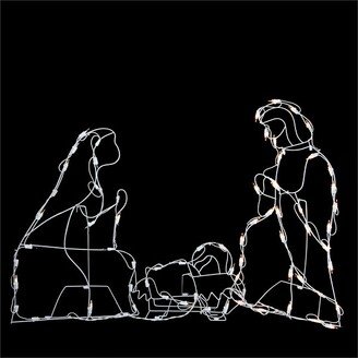 Northlight 25.5 Holy Family Nativity Scene Lighted Outdoor Christmas Decor