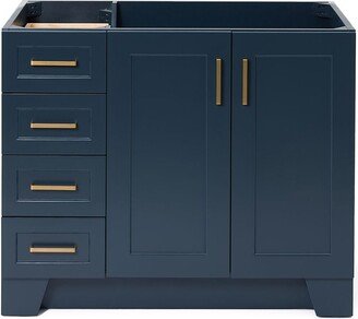 Taylor 42 Single Wood Vanity Cabinet with Left Side Drawers