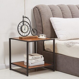 Nightstand/End Table Modern Studio Collection Deluxe Brown