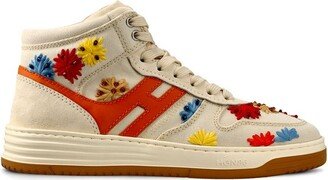 H630 Embroidered High-Top Sneackers