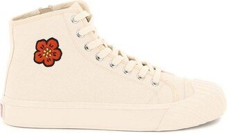 Boke Flower Motif High-Top Sneakers