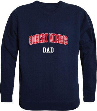 W Republic Robert Morris Colonials Dad Fleece Crewneck Pullover Sweatshirt Navy Small