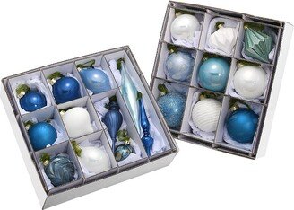 National Tree Company 20-Piece Christmas Tree Ornament Set, Arctic Light Collection