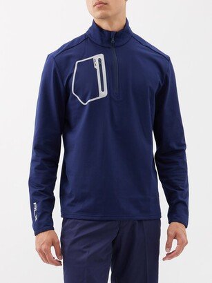 Quarter-zip Recycled-fibre Jersey Sweatshirt