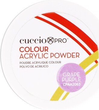 Colour Acrylic Powder - Grape Purple by Cuccio PRO for Women - 1.6 oz Acrylic Powder