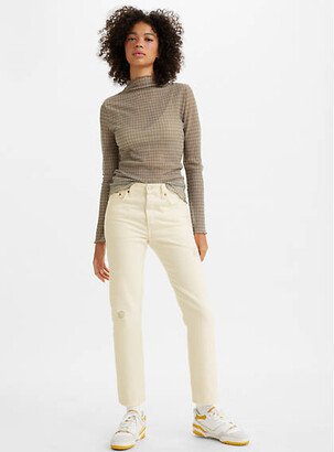 501 Original Cropped Women's Jeans - Ecru