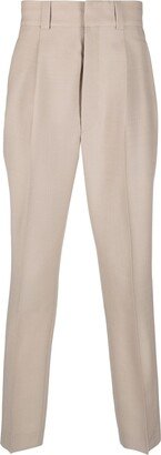 Pleated Tapered-Leg Trousers-AC