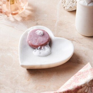 Marble Stone Heart Soap Dish