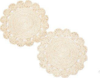 Kubo Narra Woven Abaca Placemat, Set Of 2