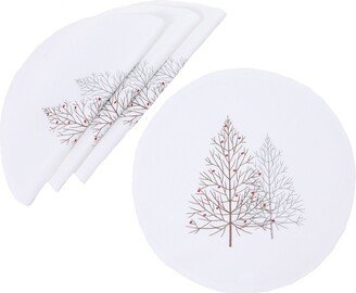 Festive Trees Embroidered Christmas Placemats 16