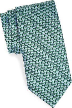 Sailboat Silk Jacquard Tie