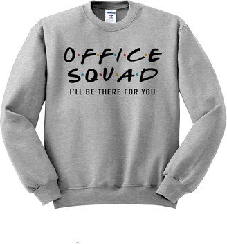 TeesAndTankYou Office Squad Sweatshirt Unisex 4X-Large Grey-AA