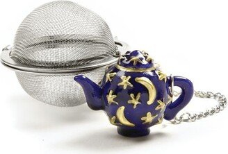 Cute Blue Moon & Stars Tea Pot Infuser, Herbal Teas