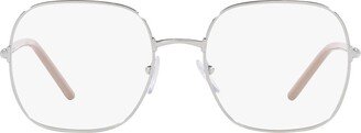 Prada Eyewear Pr 56wv Silver Glasses