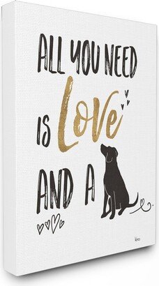 Dog Lover Typography Canvas Wall Art, 24 x 30