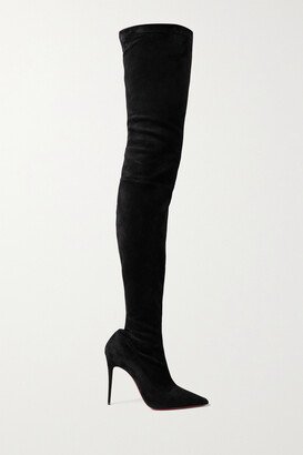 Kate Botta Alta Stretch-suede Over-the-knee Boots - Black