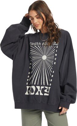 Juniors' Lineup Oversized Crewneck Sweatshirt