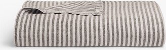 King/Cal King Striped Vintage Linen Bed Cover