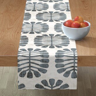 Table Runners: Seeded - Slate Table Runner, 72X16, Gray