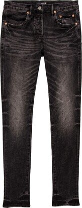 Faded-Effect Skinny Jeans-AG