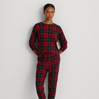 Ralph Lauren Plaid Jersey Jogger Pajama Set