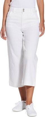 Juniors' Super-High-Rise Cropped Wide-Leg Trouser Jeans