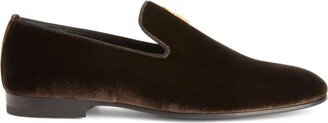 G-Flash velvet loafers