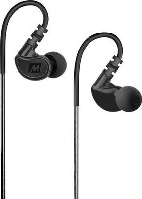 M6 In-Ear Sports Headphones with Memory Wire Earhooks | MEE audio - Black