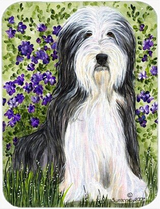 SS8022LCB Bearded Collie Glass Cutting Board