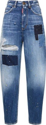 Sassoon patchwork high waisted jeans