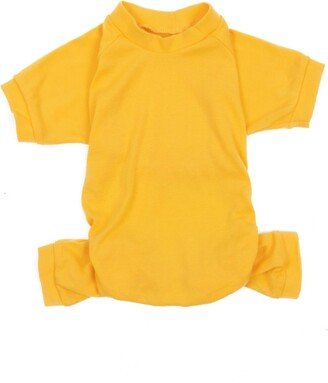 Leveret Dog Cotton Pajama Solid Yellow