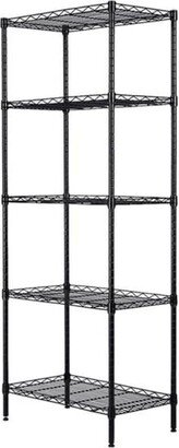 Changeable Assembly Floor Standing Carbon Steel Storage Rack - Black