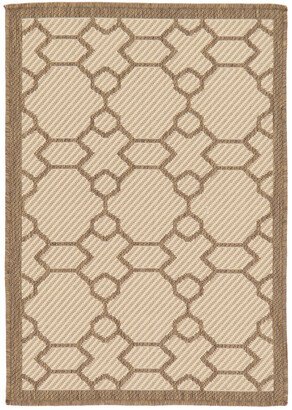 Geometric Machine-Made Indoor/Outdoor Rug