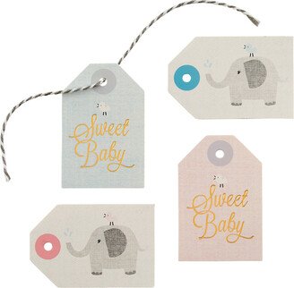 Gartner Studios Baby Elephant Tags Multi-Colored Pkg/24