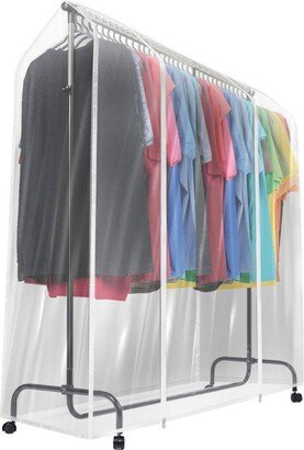 Garment Rack Cover 6 Feat Transparent Clothes Rail Cover