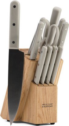 12pc Stainless Steel Triple Riveted Cutlery Block Set